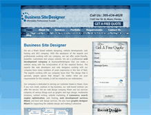 Tablet Screenshot of businesssitedesigner.com